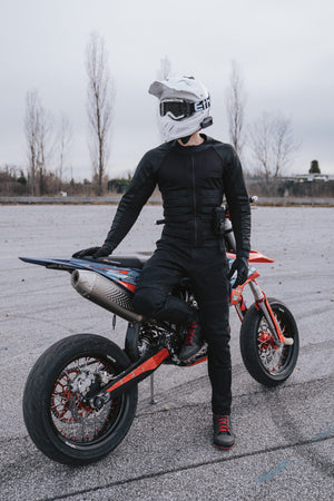 Pando Moto Commando UH Men's Protetive Under Shirt - Black - Salt Flats Clothing