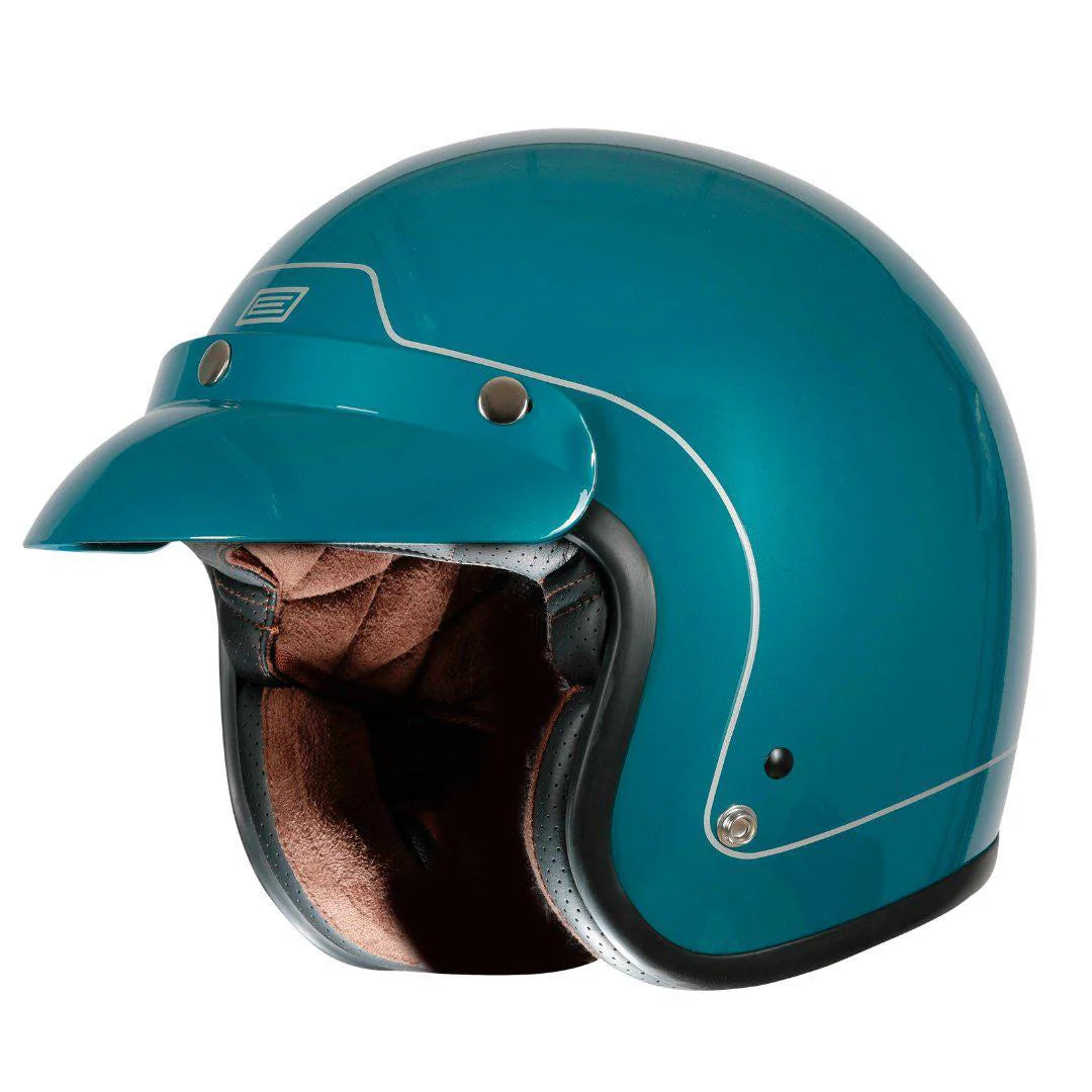 Origine Primo 22.06 Open Face Helmet - Gloss Teal - Salt Flats Clothing