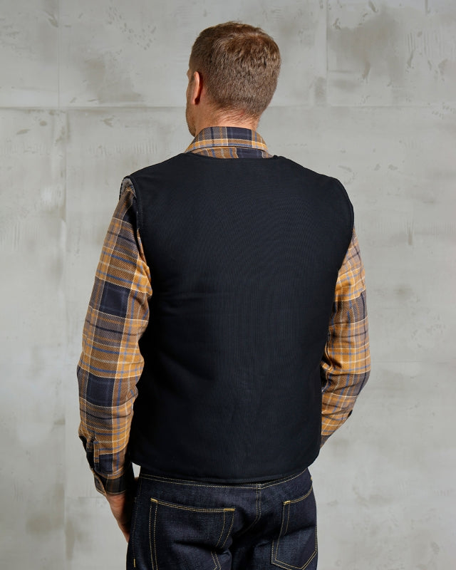 Pike Brothers 1942 C2 Vest Waxed Cotton - Navy - Salt Flats Clothing