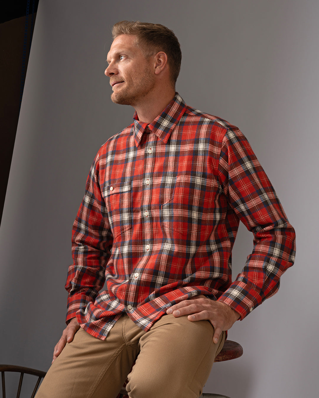 Pike Brothers 1937 Roamer Shirt - Red Flannel - Salt Flats Clothing