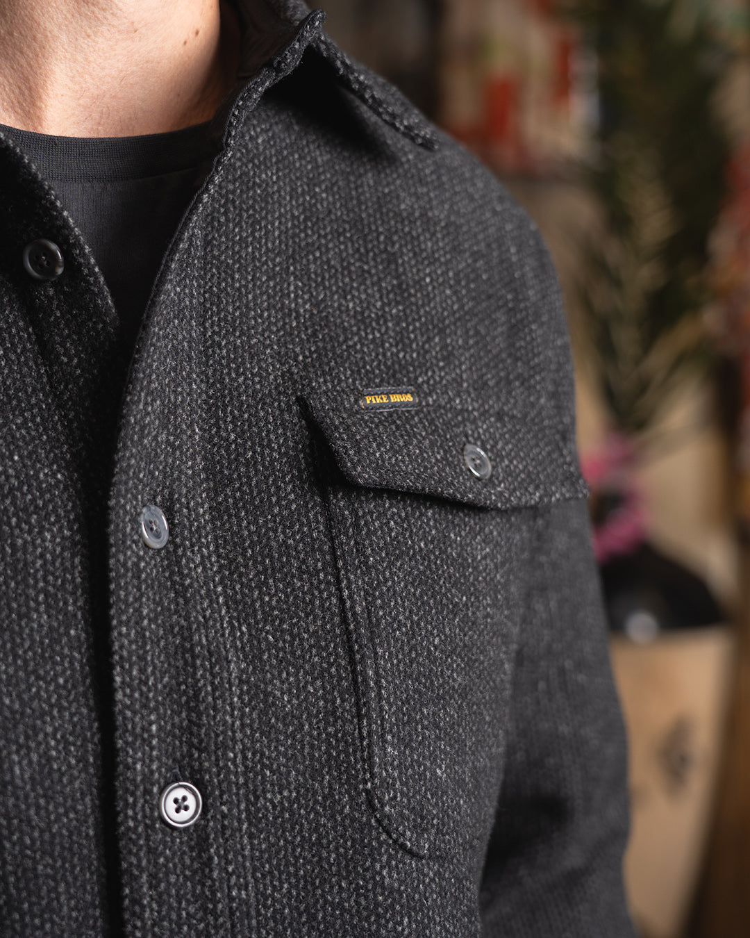 Pike Brothers 1943 CPO Wool Shirt - Atlanta Grey - Salt Flats Clothing