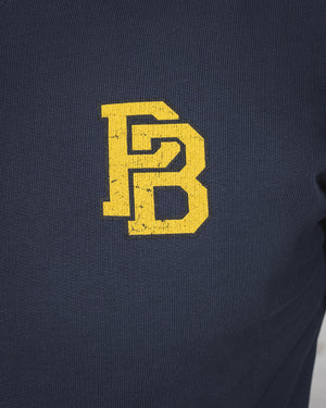 Pike Brothers 1945 Logo Sweater - Navy - Salt Flats Clothing