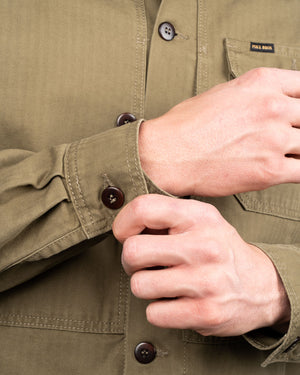 Pike Brothers 1967 Utility Shirt HBT - Olive - Salt Flats Clothing