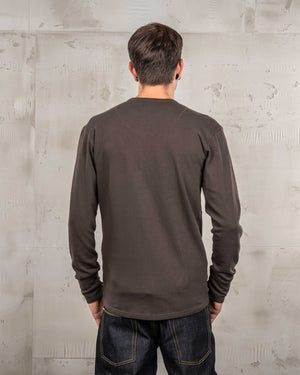 Pike Brothers 1954 Utility Long Sleeve T'Shirt - Coffee - Salt Flats Clothing