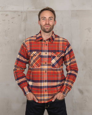 Pike Brothers 1943 CPO Barrow Shirt - Red - Salt Flats Clothing