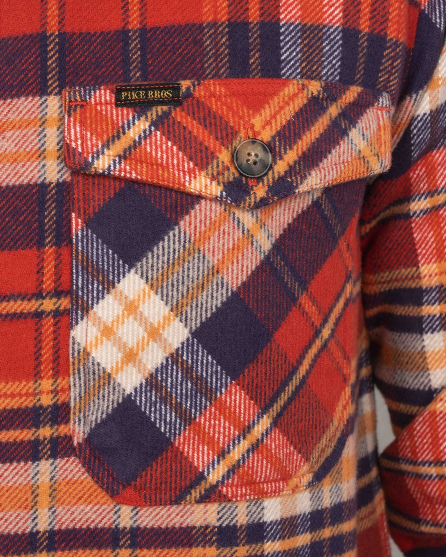 Pike Brothers 1943 CPO Barrow Shirt - Red - Salt Flats Clothing