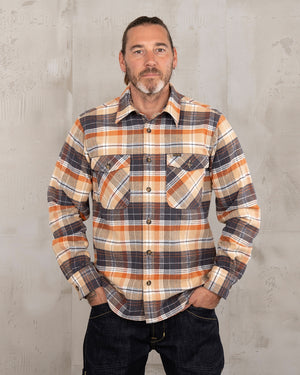 Pike Brothers 1943 CPO Barrow Shirt - Orange - Salt Flats Clothing