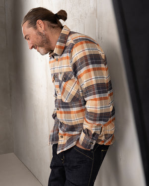 Pike Brothers 1943 CPO Barrow Shirt - Orange - Salt Flats Clothing