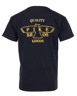 Pike Brothers 1969 Sports Men's T'Shirt Eagle - Black - Salt Flats Clothing