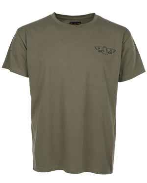 Pike Brothers 1969 Sports Men's T'Shirt Eagle - Olive - Salt Flats Clothing