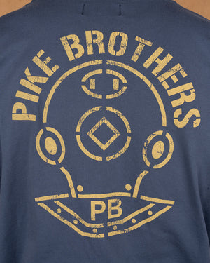 Pike Brothers 1969 Scuba Blue Sports Men's T'Shirt - Blue - Salt Flats Clothing