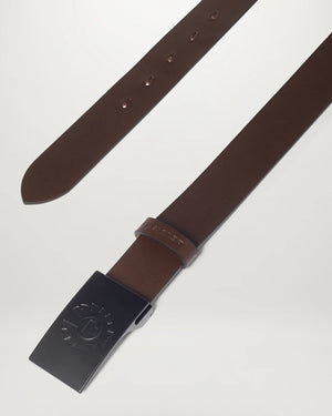 Belstaff Phoenix Buckle Belt - Ebony/Brown - Salt Flats Clothing