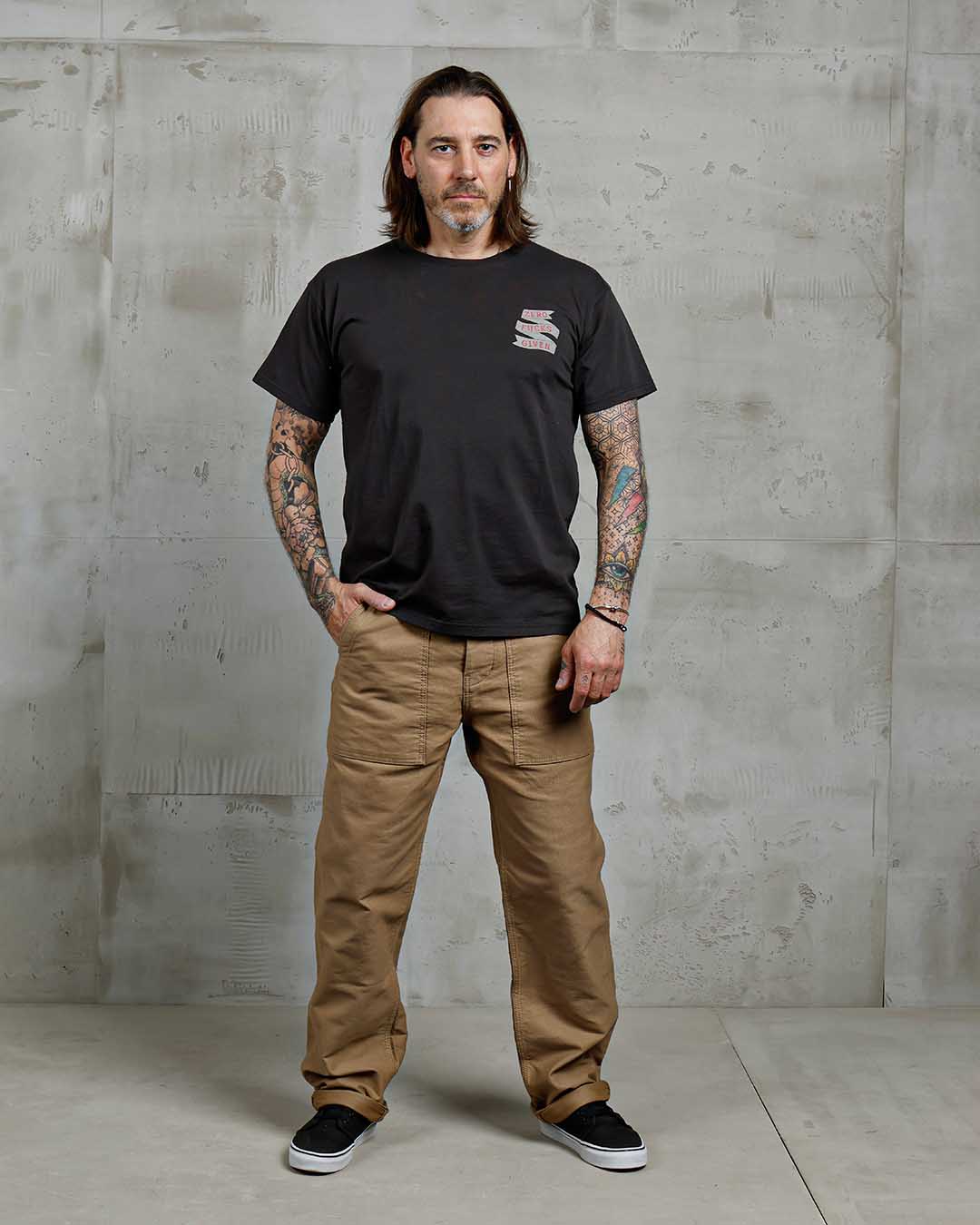 Pike Brothers 1969 Sports Zero Fucks Given Men's T'Shirt - Black - Salt Flats Clothing