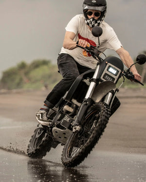 Riding Culture Tapered Slim Men's Motorcycle Jeans - Black - Salt Flats Clothing