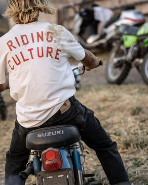 Riding Culture Tapered Slim Men's Motorcycle Jeans - Black - Salt Flats Clothing