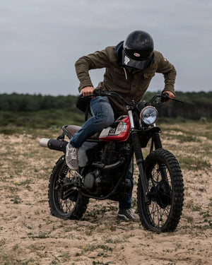 Riding Culture Tapered Slim Men's Motorcycle Jeans - Light Blue - Salt Flats Clothing