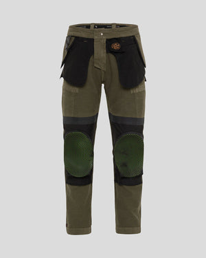 Riding Culture Men's Cargo Motorcycle Trousers - Olive - Salt Flats Clothing