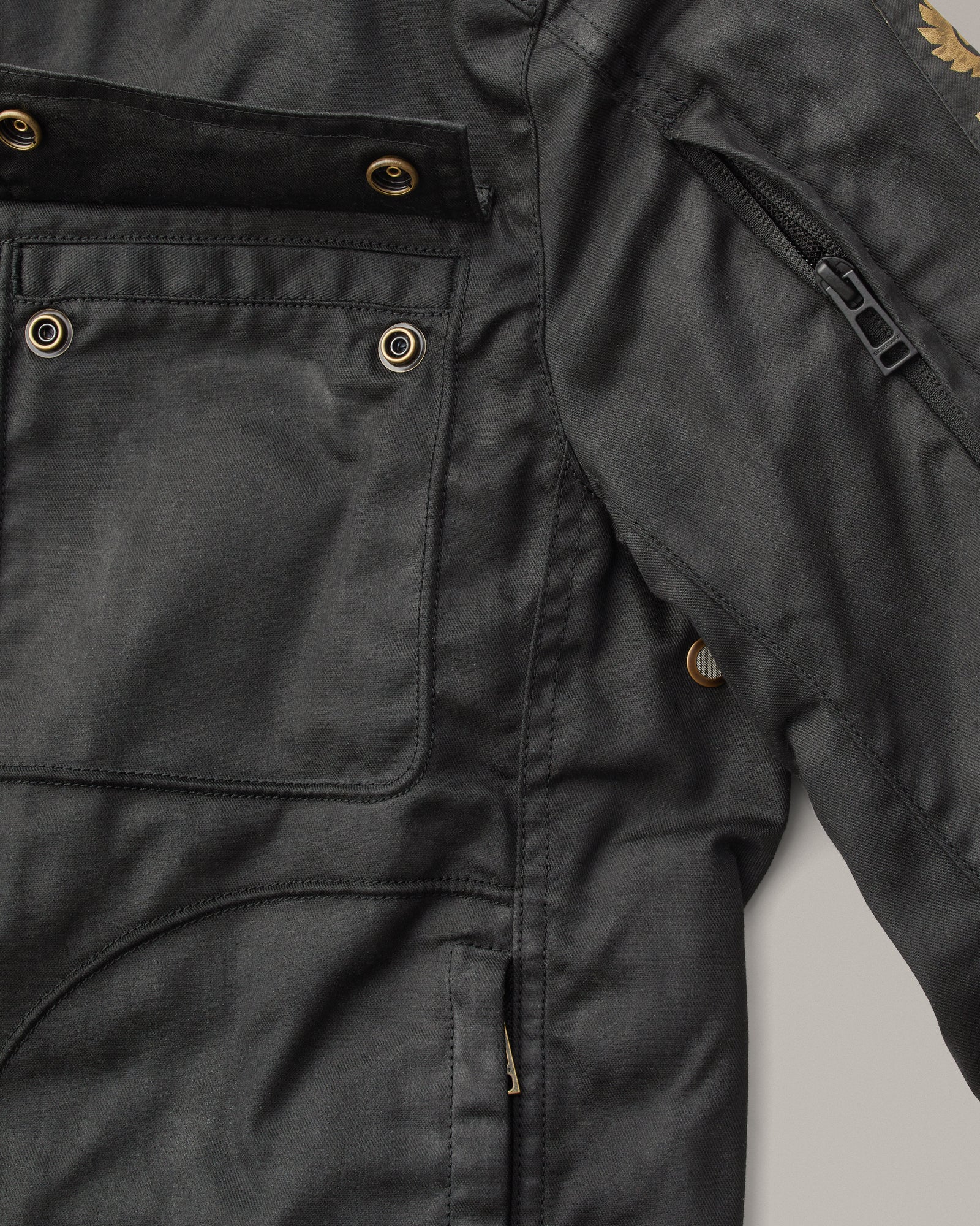 Belstaff Roberts Men's Jacket TechWax 8oz AA Black - Salt Flats Clothing