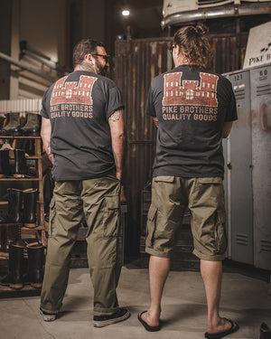 Pike Brothers 1969 Red Castle Logo Sports Tee - Salt Flats Clothing