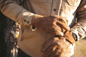 Age of Glory Rover Men's CE Gloves - Caramel Suede - Salt Flats Clothing