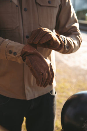 Age of Glory Rover Men's CE Gloves - Caramel Suede - Salt Flats Clothing