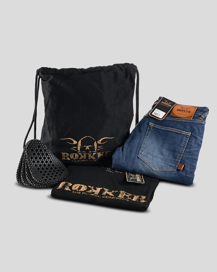 Rokker Rokkertech Men's Straight AA Jeans - Blue - Salt Flats Clothing