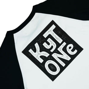 Kytone Stamp White/Black LS T'Shirt - Salt Flats Clothing