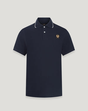 Belstaff Tipped Polo T-Shirt - Dark Ink