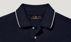 Belstaff Tipped Polo T-Shirt - Dark Ink