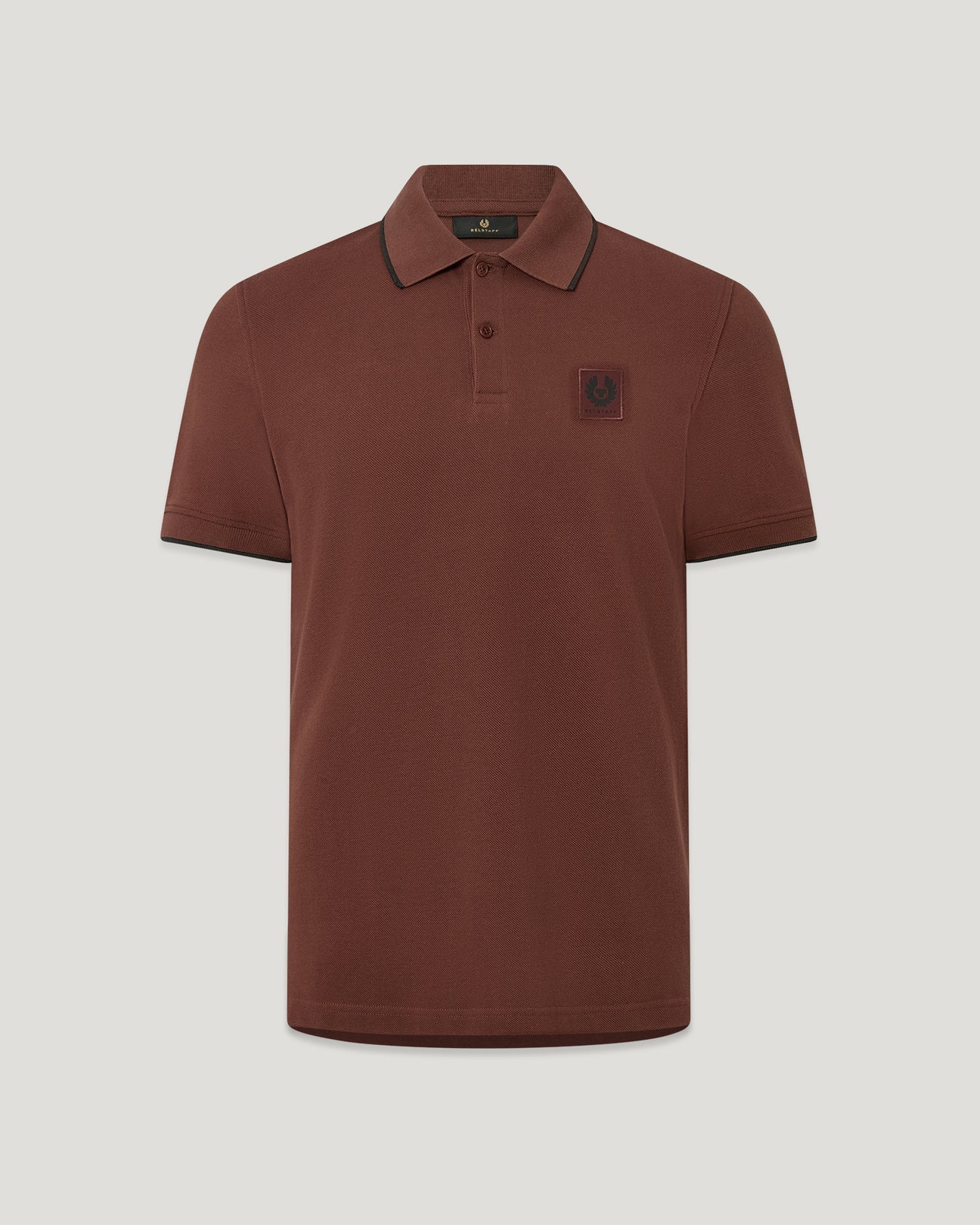 Belstaff Tipped Men's Polo T'Shirt - Oxblood - Salt Flats Clothing