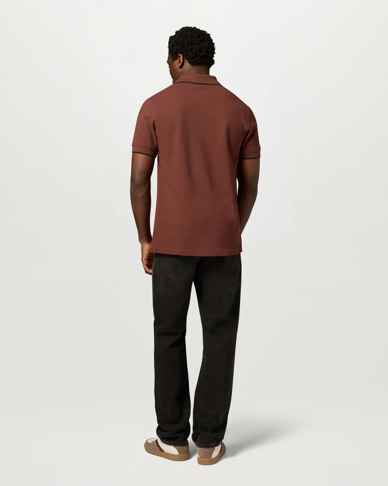 Belstaff Tipped Men's Polo T'Shirt - Oxblood - Salt Flats Clothing