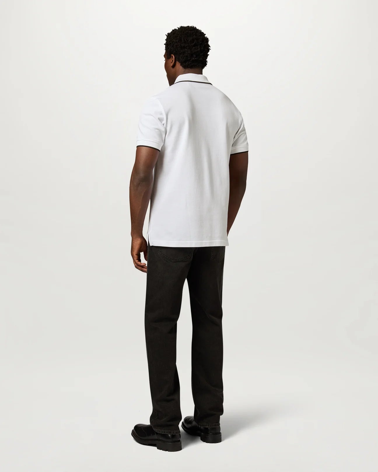 Belstaff Tipped Men's Polo T'Shirt - White - Salt Flats Clothing