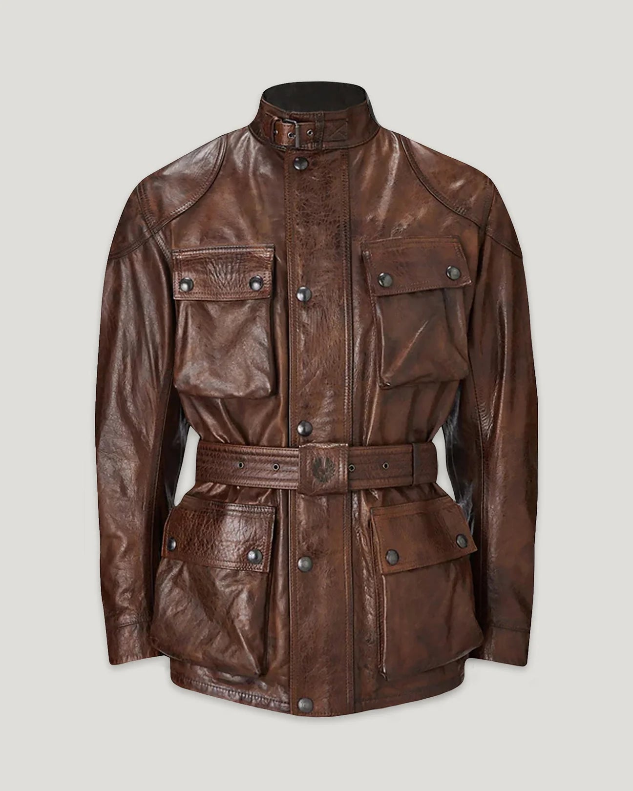 Belstaff Trialmaster Men's Leather Jacket - Burnt Cuero - Salt Flats Clothing