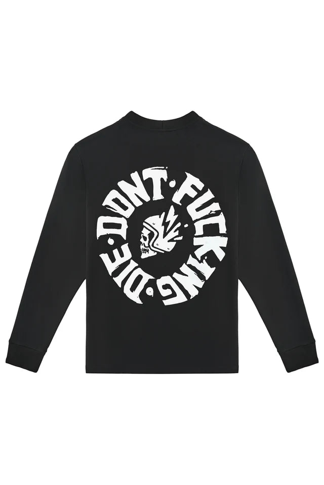 Pando Moto Tommy Don't Die Regular Fit Long Sleeve Unisex T'Shirt - Salt Flats Clothing