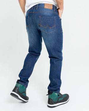 ByCity Bull Men's Motorcycle Jeans - Dark Blue - Salt Flats Clothing