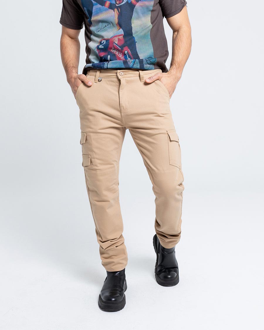 ByCity Mixed III Men's Motorcycle Cargo Pants - Brown - Salt Flats Clothing