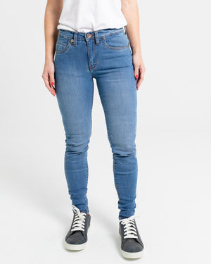 ByCity Route II Ladies Motorcycle Jeans - Blue - Salt Flats Clothing