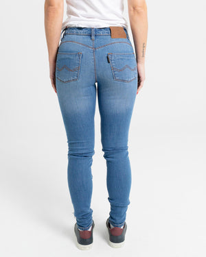 ByCity Route II Ladies Motorcycle Jeans - Blue - Salt Flats Clothing
