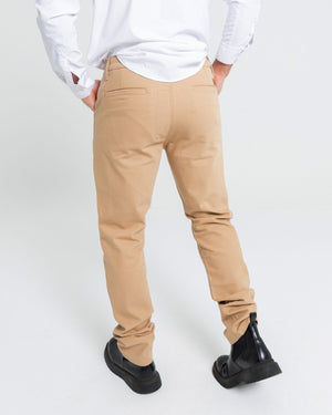 ByCity Docks Men's Motorcycle Chino Pants - Brown - Salt Flats Clothing