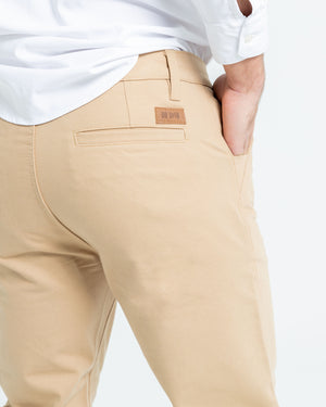 ByCity Docks Men's Motorcycle Chino Pants - Brown - Salt Flats Clothing