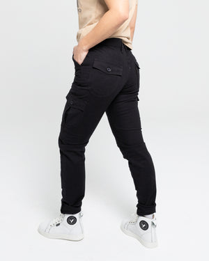 ByCity Mixed Slim III Ladies Motorcycle Cargo Pants - Black - Salt Flats Clothing