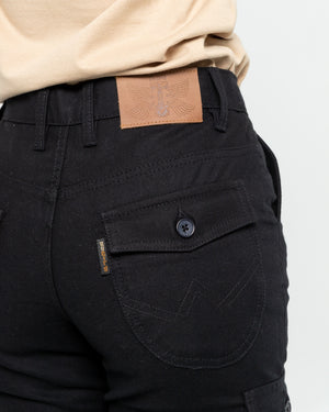 ByCity Mixed Slim III Ladies Motorcycle Cargo Pants - Black - Salt Flats Clothing