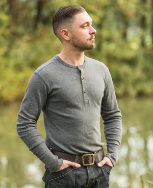 Pike Brothers 1954 Utility Shirt - Grey Melange - Salt Flats Clothing