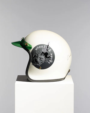 Hedon Hedonist ECE 06 Open Face Motorcycle Helmet - Wheels & Waves 2025 - Salt Flats Clothing