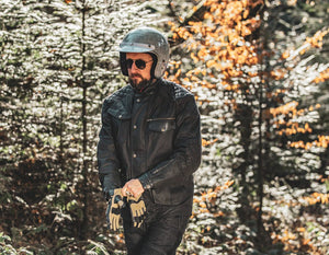 Age of Glory Mission Waxed Cotton Jacket - Black - Salt Flats Clothing