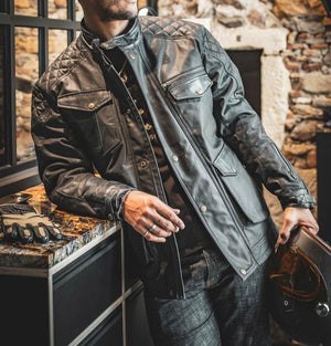 Age of Glory Mission Waxed Cotton Jacket - Black - Salt Flats Clothing