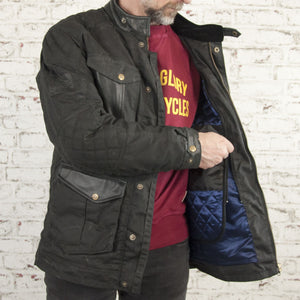 Age of Glory Mission Waxed Cotton Jacket - Black - Salt Flats Clothing