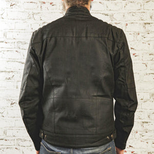 Age of Glory Worker Waxed Cotton Jacket - Black - Salt Flats Clothing