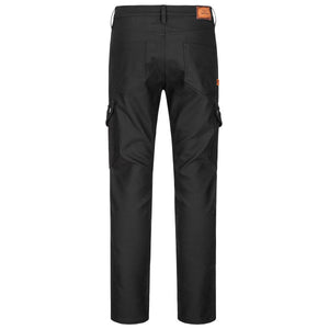 Rokker Black Jack Slim Men's Motorcycle Cargo Trousers - Black - Salt Flats Clothing
