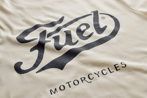 Fuel Motorcycles T'Shirt - Cream - Salt Flats Clothing